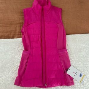 Lululemon Down for it all Vest- sonic pink